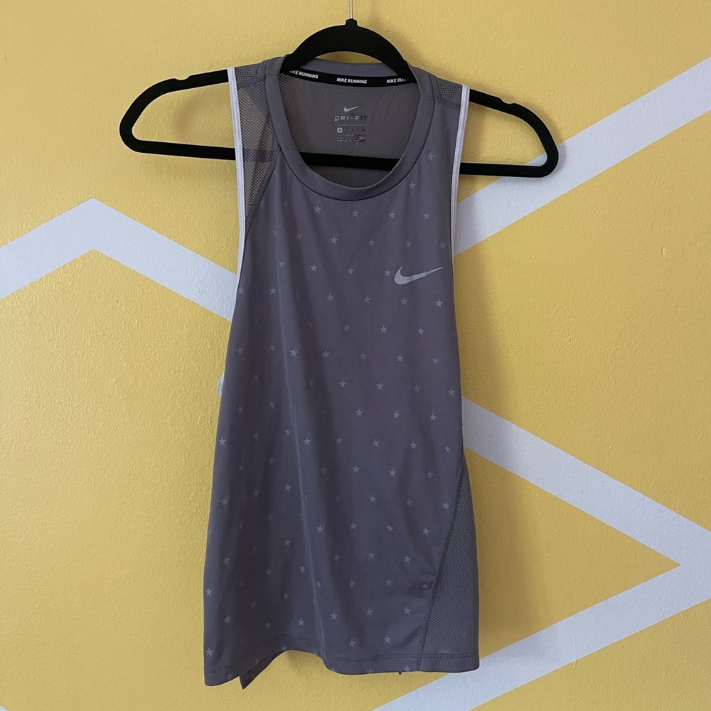 Nike Charcoal Star-Patterned Tank